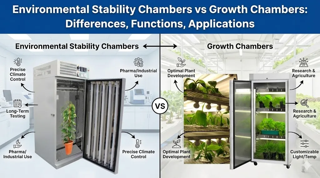 Environmental Stability Chambers vs Growth Chambers Differences, Functions, Applications