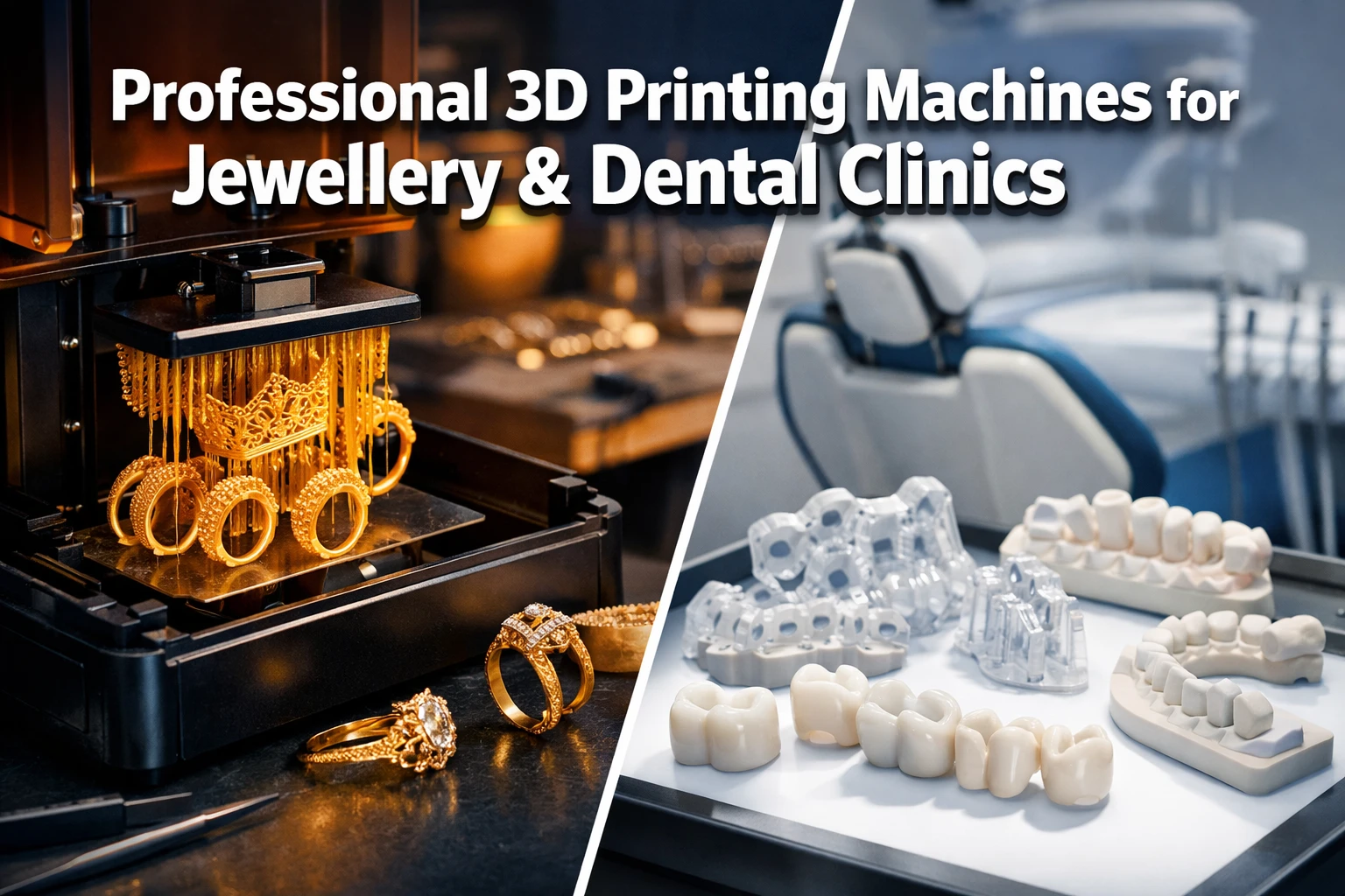Uses and Applications of Professional 3D Printing Machines for Jewellery And Dental Clinics