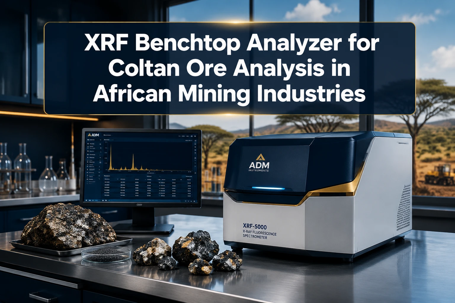 XRF Benchtop Analyzer for Coltan Ore Analysis in African Mining Industries