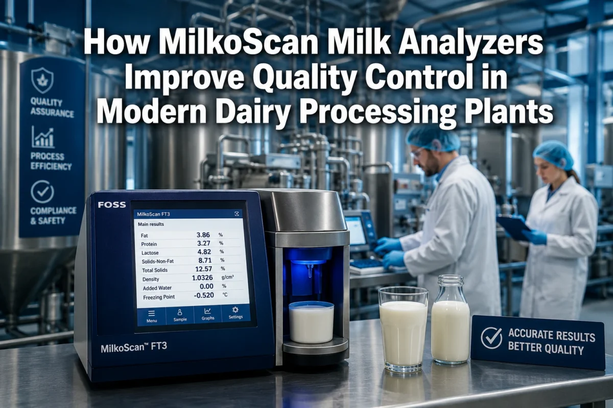 How MilkoScan Milk Analyzers Improve Quality Control in Modern Dairy Processing Plants
