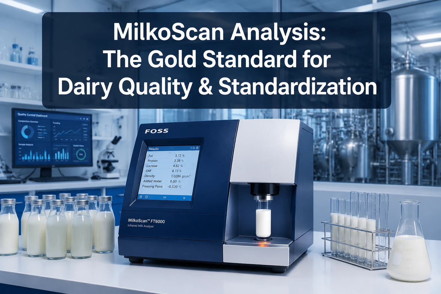The Importance of MilkoScan Analysis for Raw Milk, Processed Milk, and Dairy Product Standardization