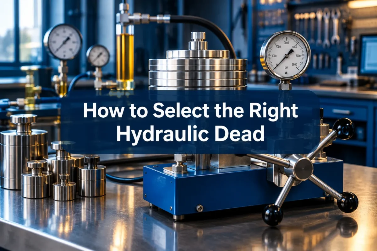 How to Select the Right Hydraulic Dead Weight Pressure Calibrator for Industrial Applications